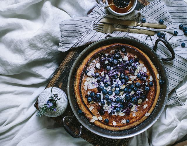 First We Eat Blueberry Dutch Baby