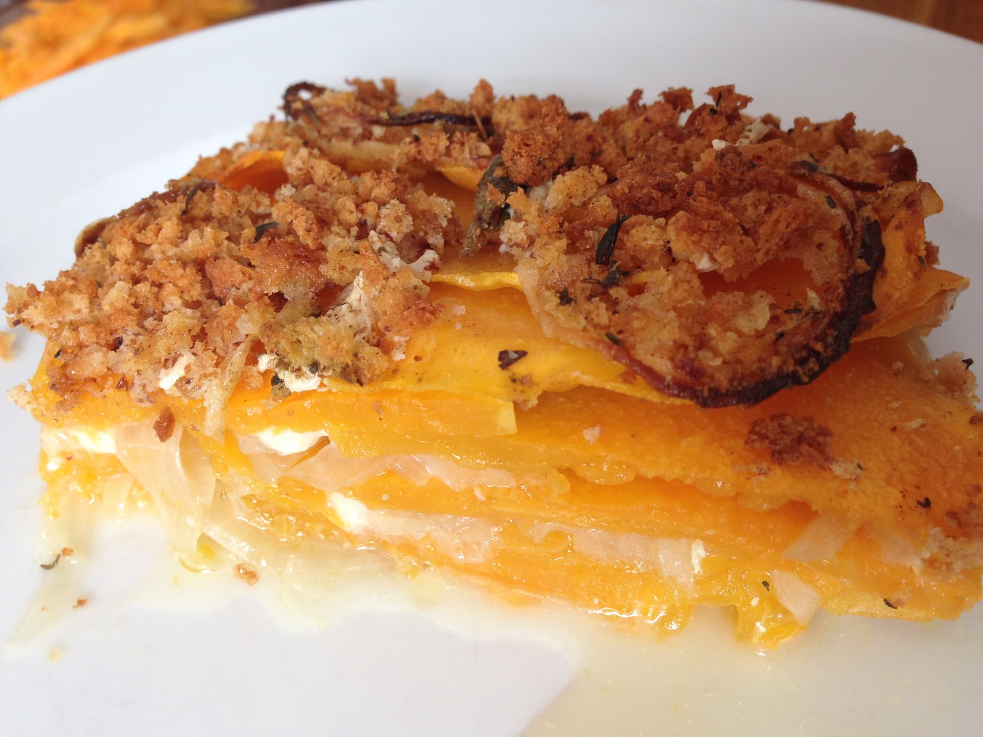 Butternut Squash Gratin - gluten free, soy free, vegan