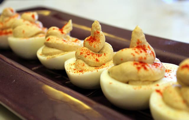 Easy Appetizer: Smoky Hummus Deviled Eggs