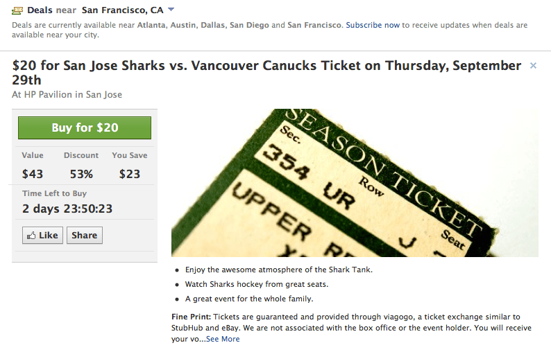 Facebook Kills Off Deals Feature