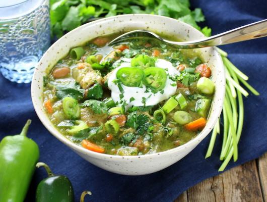 Chicken and Green Chile Verde Soup