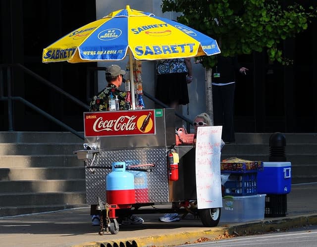 Occupy Protestors Destroying Food Carts