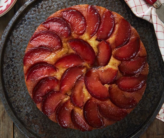 Plum Upside-Down Cake