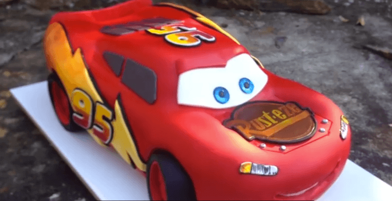 Cool Cars Lightning McQueen Cake