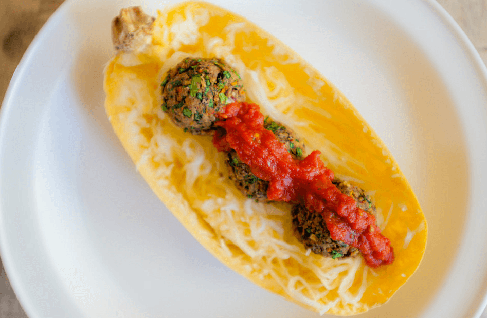 Vegetarian Spaghetti and Meatballs