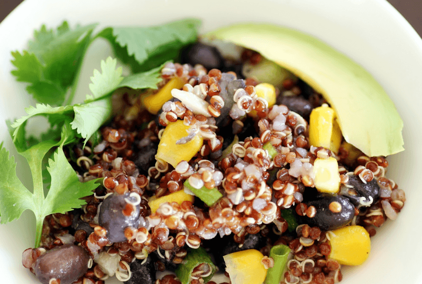 Tropical Quinoa Salad with Mango, Avocado and Black Beans