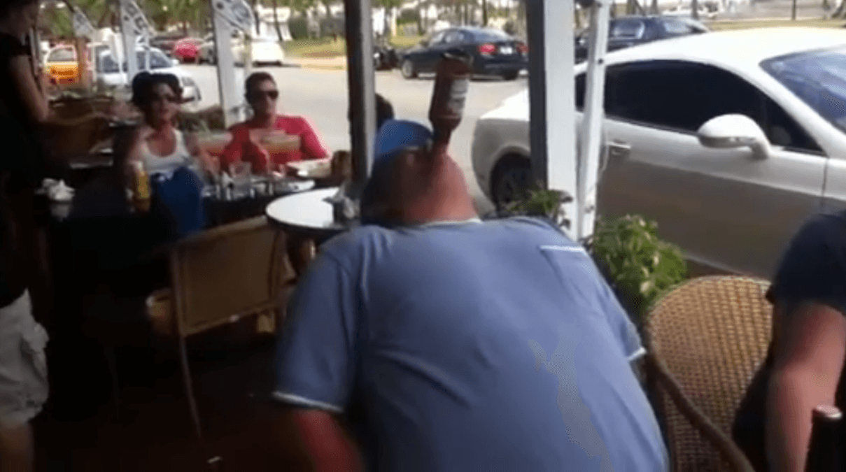 Man Drinks 3 Beers in 37 Seconds With No Hands