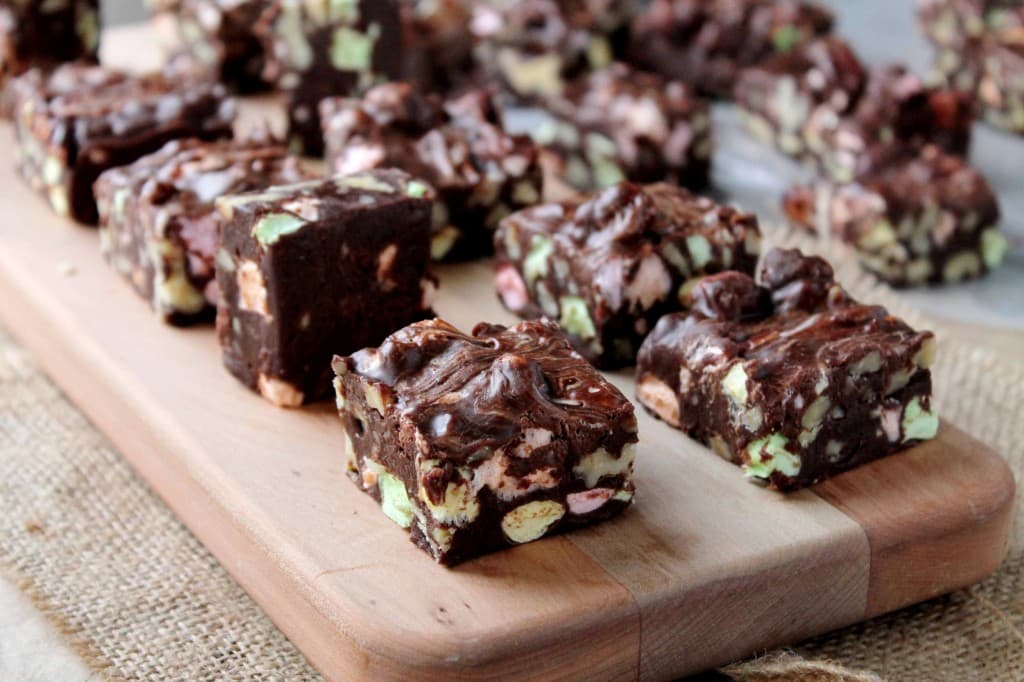 Divine Rocky Road Chocolate Bars