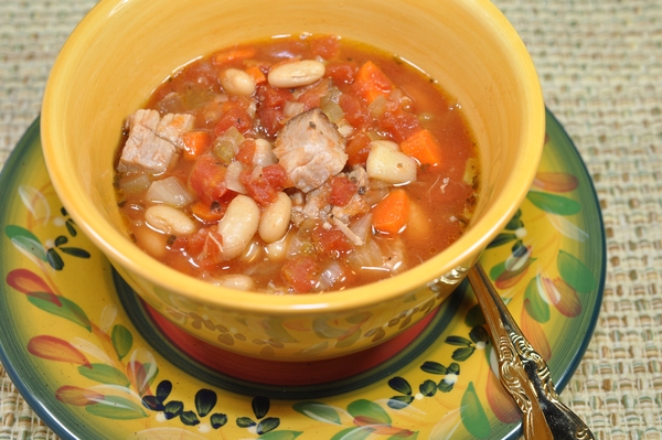 Foodista | Recipes, Cooking Tips, and Food News | Tuscan Pork and Bean Soup