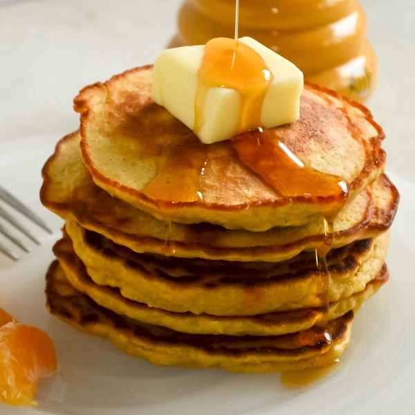 Foodista | Recipes, Cooking Tips, and Food News | Orange Oatmeal Pancakes