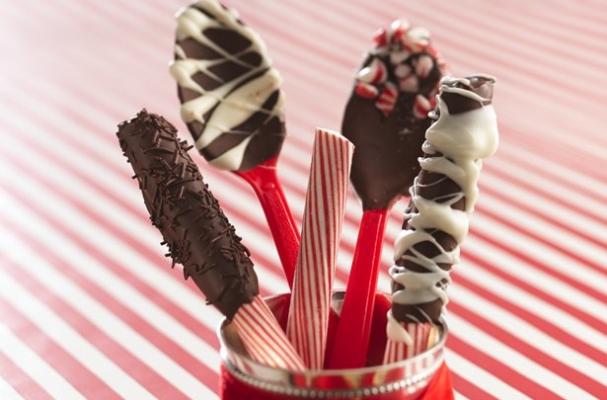 Chocolate-Dipped Spoons