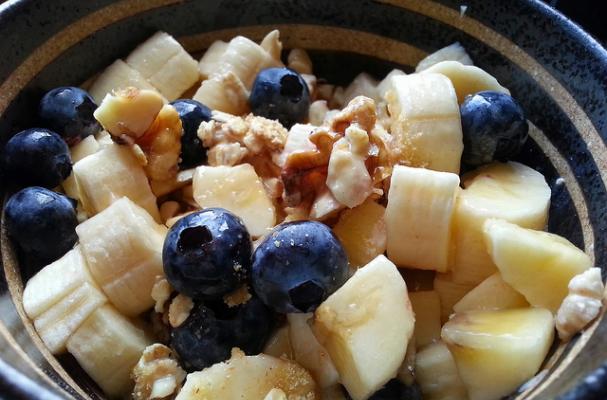 Flax, Oat and Fruit Power Breakfast Bowl