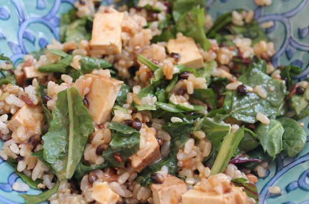 Easy Thai Style Rice Bowl with Greens