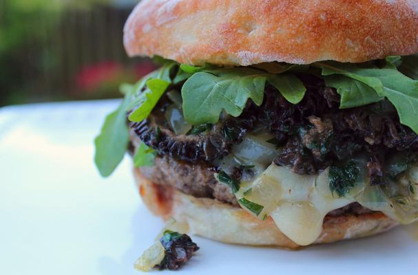 Seattle Morel Mushroom and Cheddar Cheeseburger