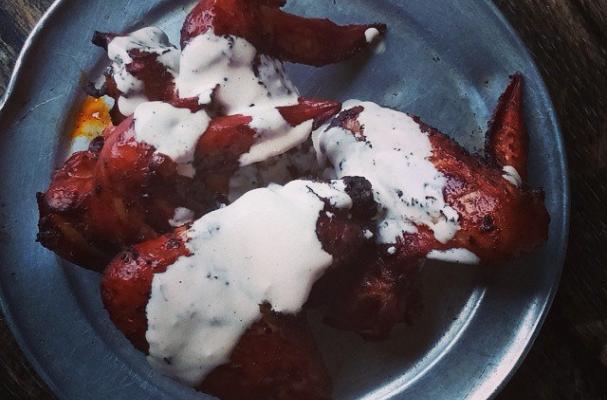  Spicy Gochujang Chicken Wings with White BBQ Sauce