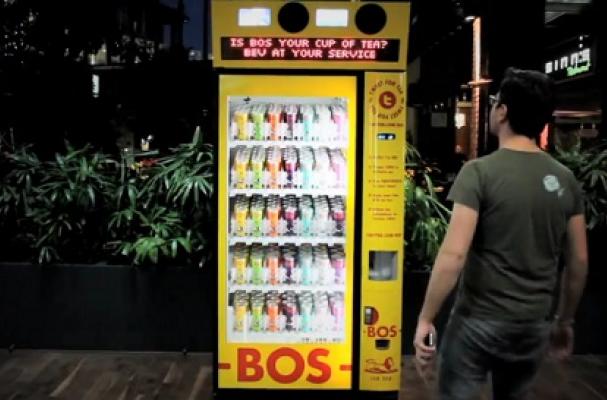 BOS Iced Tea Vending Machine