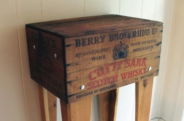 cutty sark shipping crate table