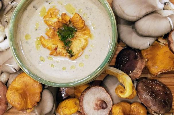Creamy Wild Mushroom Soup (Gluten-free, Paleo-friendly & Keto-friendly)