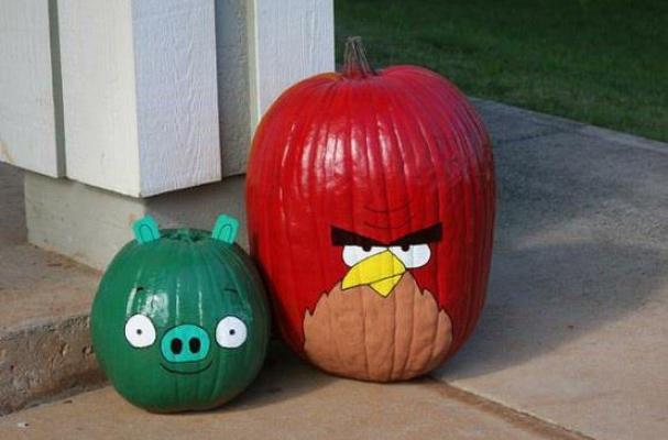 angry birds friends pumpkin