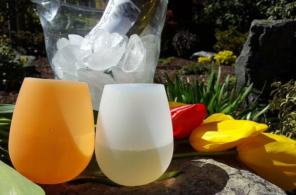 Colorful Silicone Wine Glasses from Bendiware