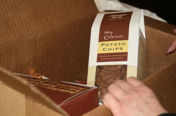 chocolate covered potato chips