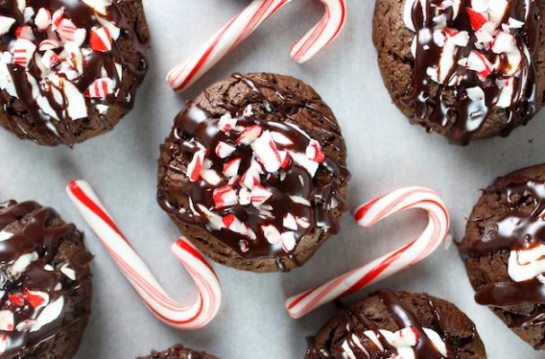 Peppermint Marshmallow Hot Chocolate Cookies