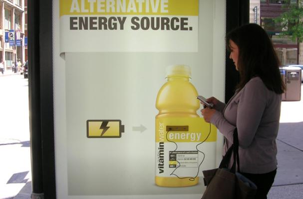 Vitaminwater Bus Stop Charging Stations