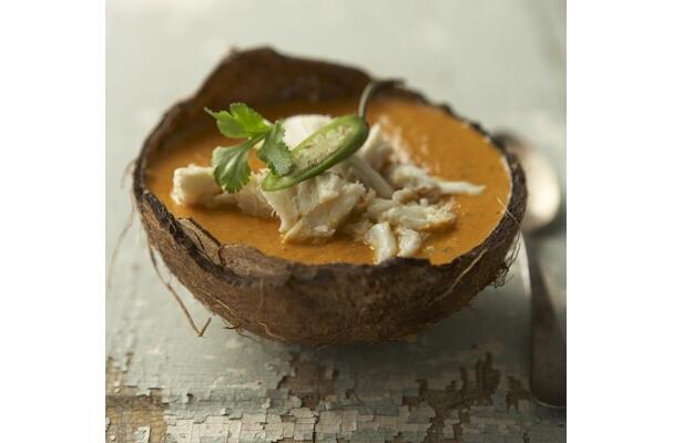 cold curried crab soup