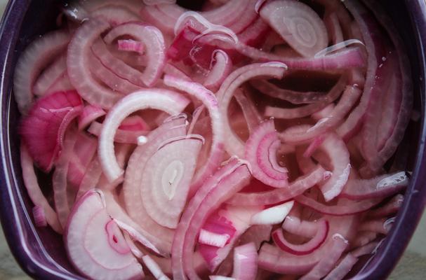 pickled red onions