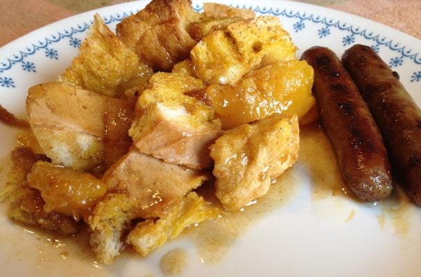 Peach Caramel French Toast