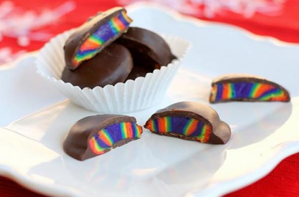 Rainbow Peppermint Patties