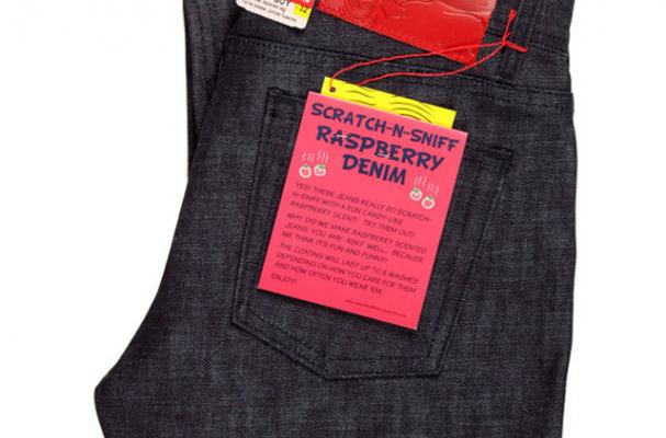 Scratch-n-Sniff Raspberry Denim