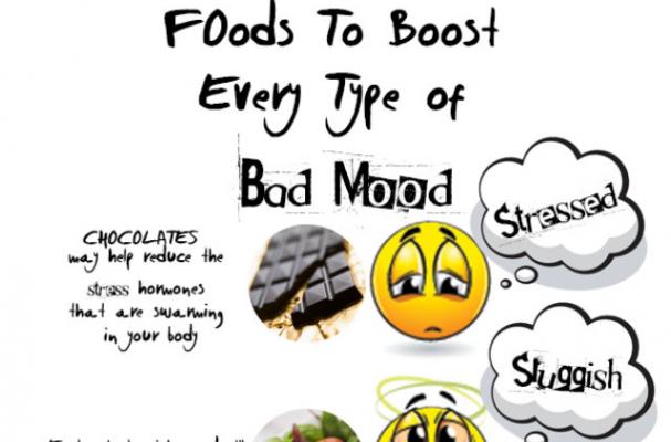 Infographic: Foods to Get Rid of a Bad Mood