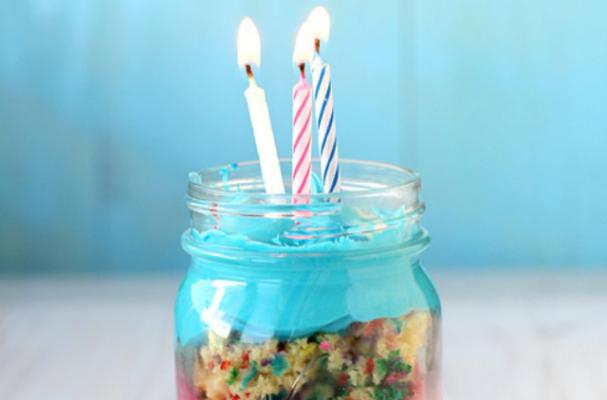 Birthday Cake in a Jar