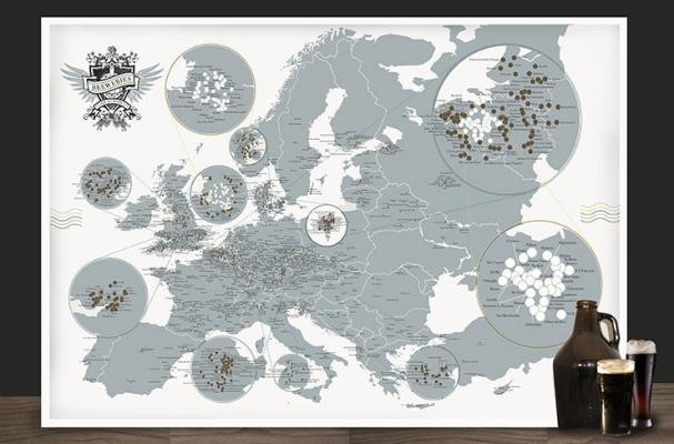 breweries of europe map