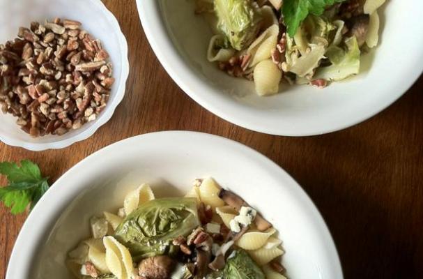 Roasted Brussels Sprout Pasta Dinner