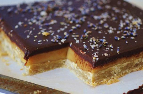 Lavender Caramel Slice