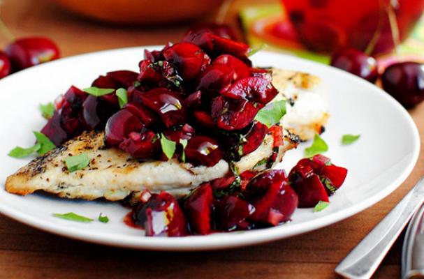Quick and Easy Chicken Recipe: Grilled Chicken With Fresh Cherry Salsa