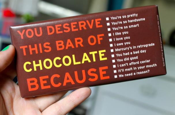 You Deserve This Chocolate Bar