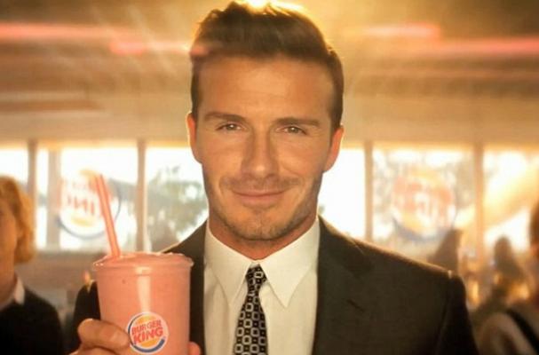 David Beckham Helps Promote Burger King's New Smoothie