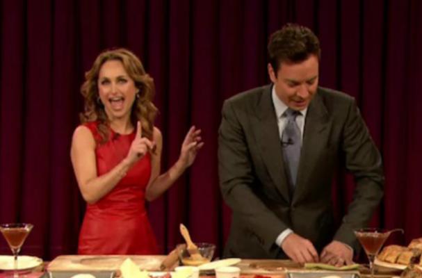 Giada De Laurentiis Drinks Beertinis with Jimmy Fallon