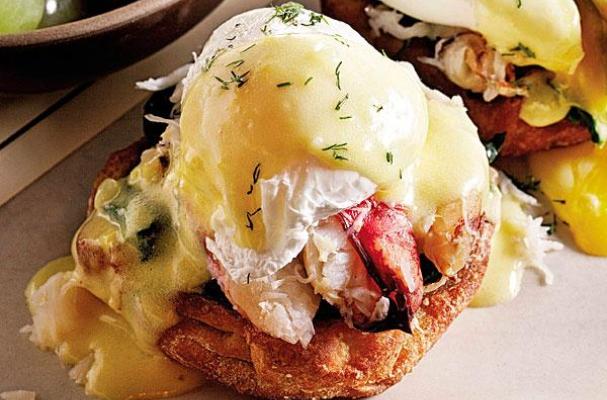 Dungeness Crab Eggs Benedict with Lemon Dill Hollandaise