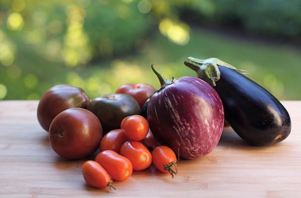eggplant tomatoes