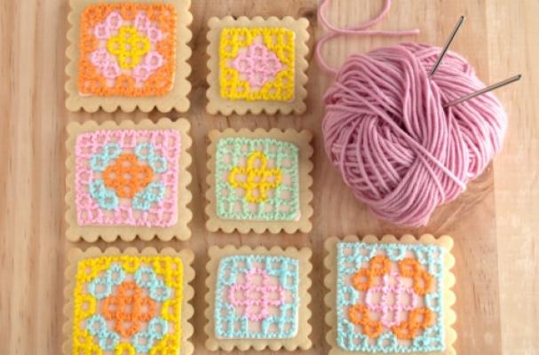 Granny Square Cookies