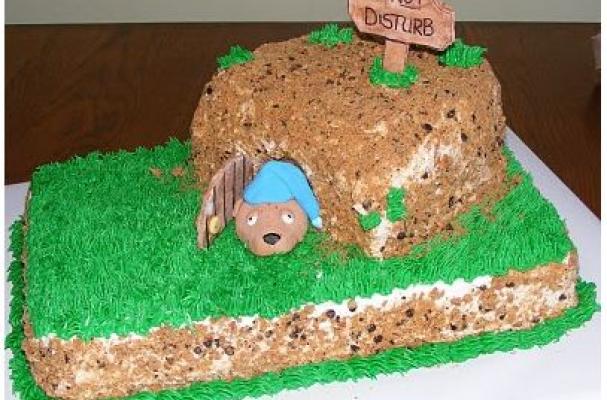 Groundhog day cake