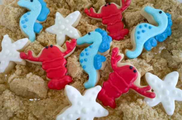 Seahorse, Starfish and Lobster Sugar Cookies