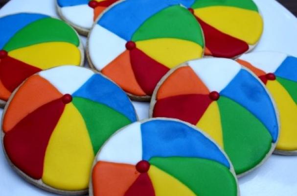 Beach Ball Pool Party Summer Cookies