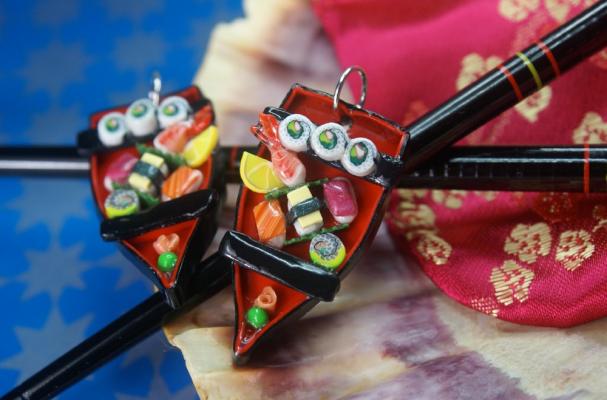 Sushi Boat Earrings