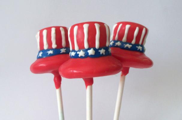 Uncle Sam Cake Pops