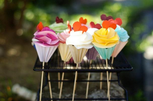 origami cupcakes